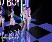 [MMD] RedVelvet - Bad Boy Nude Vers. Ahri Akali Kaisa Evelynn Seraphine KDA 3D Erotic Dance from stickamgf nudeura boy nude