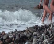 NUDIST BEACH Nude young couple at the beach Teen naked couple at the nudist beach Naturist beach from nudism vk