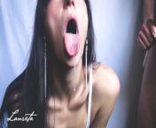 Girlfriend Cumshot and Cumplay Compilation, Huge Loads of Sperm - Lanreta from a tongue is a powerful