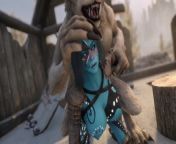 Aquarea Has Some Fun With A Werewolf from yuih skyrim elf