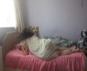 MASTURBATION WITH CLOTHES ON - REAL ORGASM from cloth washing nighty vlog