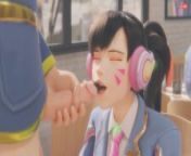 ONLY DVA OVERWATCH PORN ANIMATIONS w sound from overwatch 3d facefuck