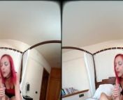 Ugly red hair with small tits fucked in VR from 36ï