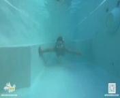 Poolside Creampie with Underwater Blowjob on Vacation - Horny Hiking ft. Molly Pills - POV 4K from desafio água da piscina