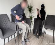 Public Dick Flash in a Hospital Waiting Room! Gorgeous muslim stranger girl caught me jerking off from chubby muslim hijab masturbation and body