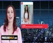 Porn News Channel - Latest News Headlines & Events feat. Lilian Stone & Athena Heart - FreeUse Milf from gvenet