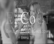 EXCOGI - Hot Babe Emma Gets Hardcore Pussy Fucking Casting! from young small tits hardcore nikka fucks old teacher