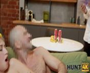 HUNT4K. Man bangs honey in ass and pays her boyfriend for anal fun from madhia sha ki moti ass